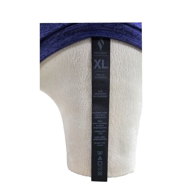 Skechers Activewear T-Shirt XL Purple Heather - Picture 4 of 6